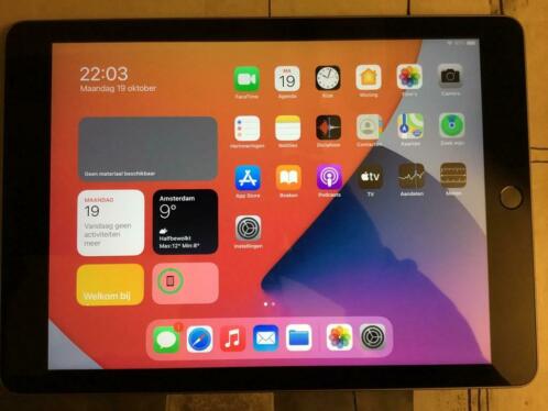 Ipad 2017 A1822 zwart 32 Gb zo goed als nieuw IOS 14.0.1