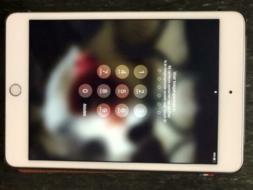 iPad 4 mini 128 GB met leren smartcover