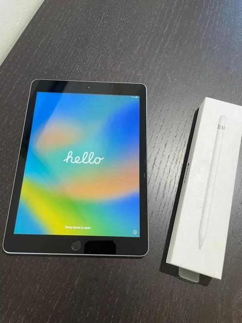 iPad 6, 32GB, WiFi, Space Gray, inclusief Apple Pencil 1