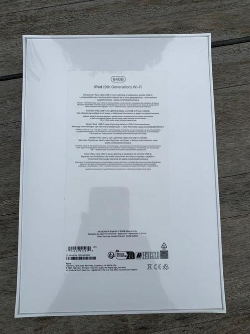iPad 9th generation WiFi 64 GB space gray NIEUW