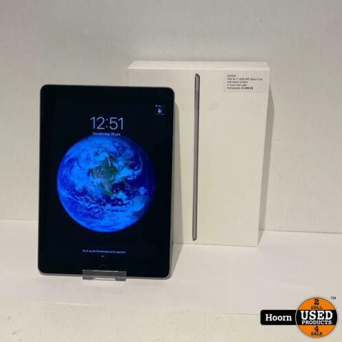 iPad Air 2 16GB Wifi Space Gray met Nieuw Scherm in Doos
