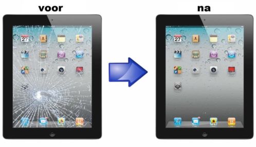 ipad air ipad 5 scherm reparatie glas kapot defect barst