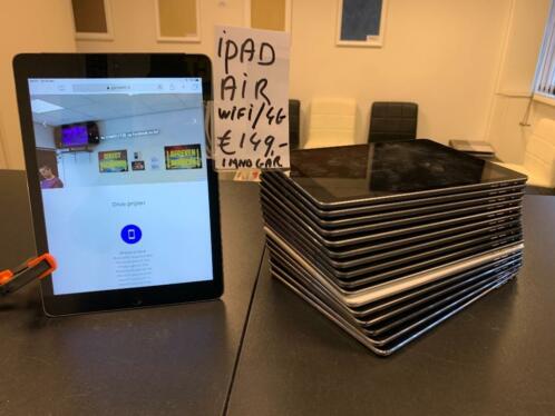 iPad Air1 16 gigh 1 maand garantie 149
