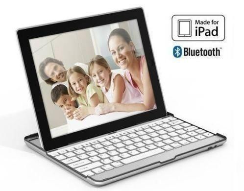  iPad aluminium toetsenbord en cover voor iPad 2 en 3 wit 