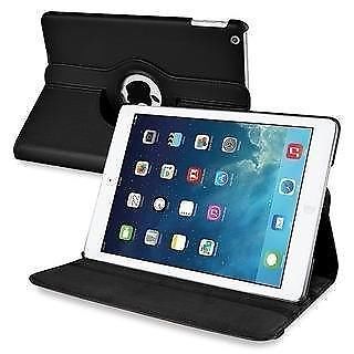 Ipad mini 1 2 cover 360 graden leer hoes hoesje zwart wit