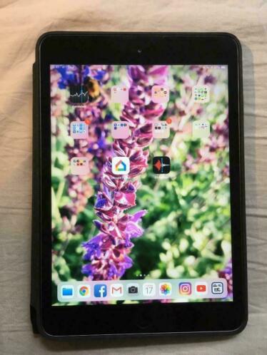 iPad mini 2 retina 32 GB space grey met leren smart case