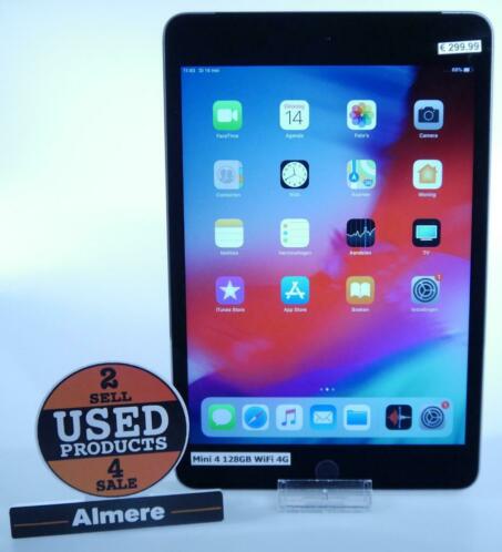 iPad Mini 4 128GB WiFi 4G  In redelijke staat met garantie