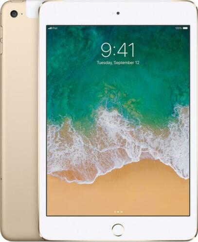 iPad Mini 4 Wifi  4G 128GB Goud nu vanaf 0,01