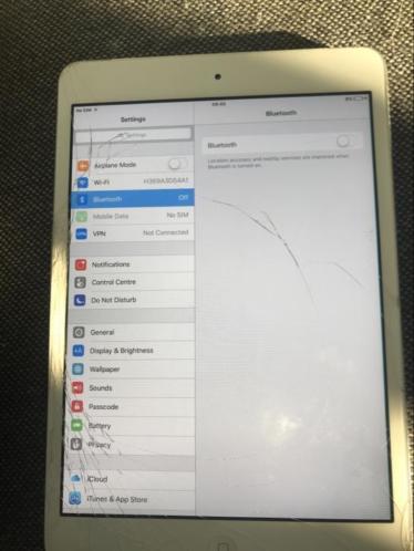 iPad mini BARSTEN IN SCHERM DEFECT