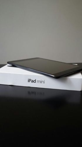 iPad mini met zwarte cover - zgan met garantie