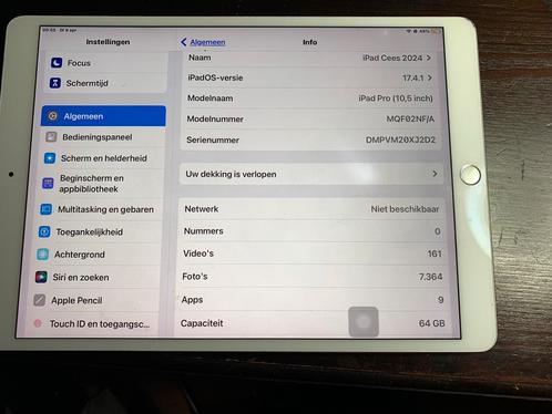 iPad Pro 10 inch, 64 Gb,met Wifi en Cellular