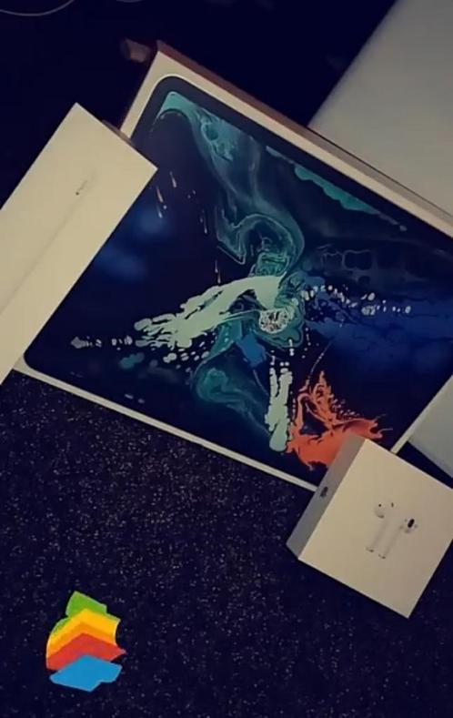 iPad Pro 2018 grootste uitvoering inclu apple pen en AirPods