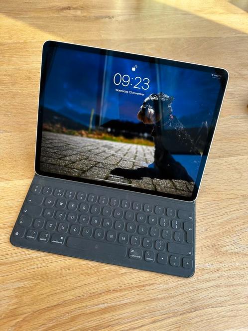 iPad smart cover keyboard voor iPad Pro 12.9 inch grijs