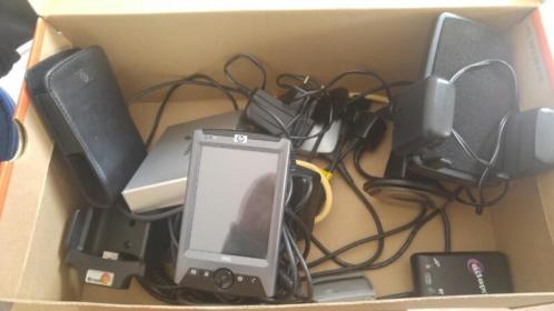 ipaq pda met vele toebehoren 