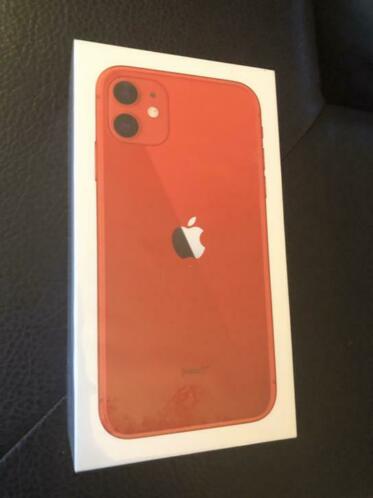 iPhone 11 128gb Red Rood Nieuw Geseald  Bon 2 Jaar Garantie