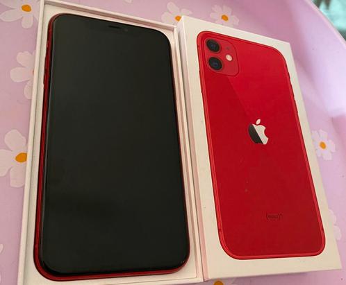 iPhone 11 128GB rood, in doosje.