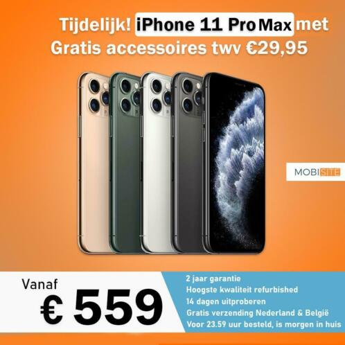 iPhone 11 Pro Max  2 jaar garantie  14 dagen uitprober