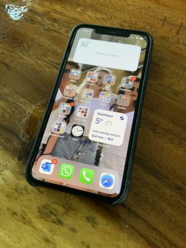 iPhone 11 Pro Max 256 GB Midnight Green  zwarte Mujjo hoes