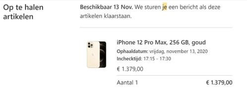 iPhone 12 Pro Max 265GB Gold