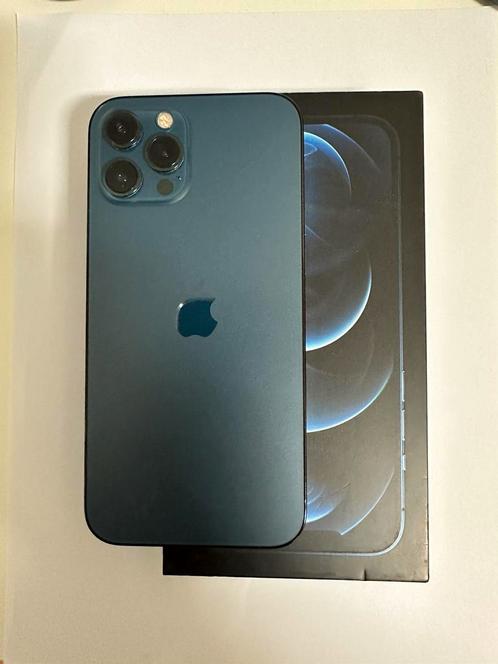 iPhone 12 pro max ocean blauw 256 GB.