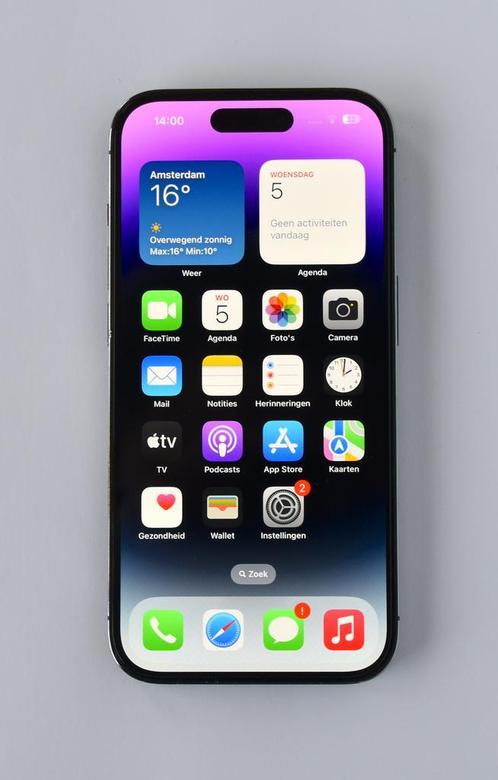 iPhone 14 Pro 256GB Paars, perfecte staat, garantie