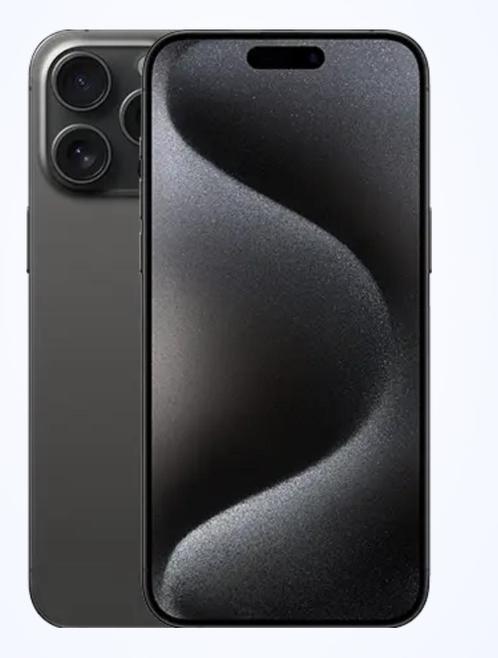 iPhone 15 pro Max black titanium, Geseald inclusief bon