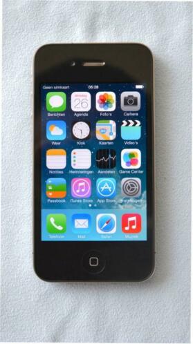 iPhone 4 16 GB zwart, in goede staat, microfoon is defect