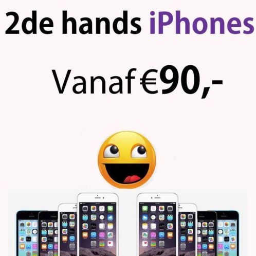 iPhone 4 - 4S - 5 - 5C - 5S - 6 8GB 16GB 32GB met garantie