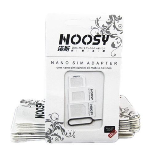 iPhone 4 Noosy nano-SIM adapter kit 4-pack Gratis Verzending