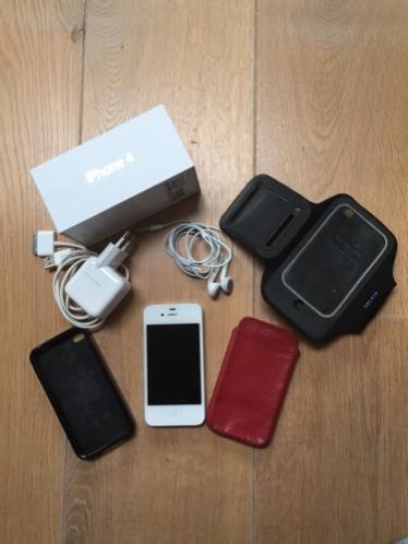 iPhone 4,16GB wit.Simlock vrij, accessoires en geen schade. 