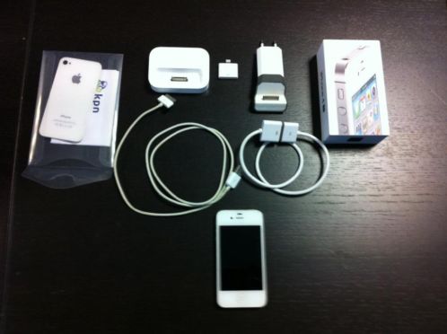 iPhone 4S 16GB wit met accessoires 