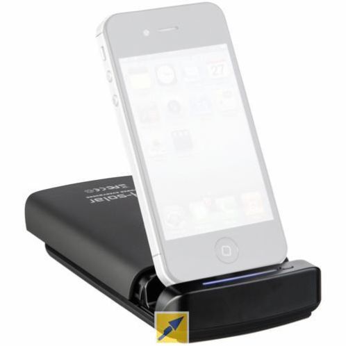 iPhone 4s 32 gig met a-solar am 406 docking station
