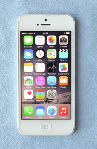 iPhone 5 64 GB wit, perfecte staat, 1 jaar garantie, bon