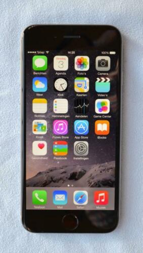iPhone 6 32 GB Zwart, perfecte staat, garantie, bon