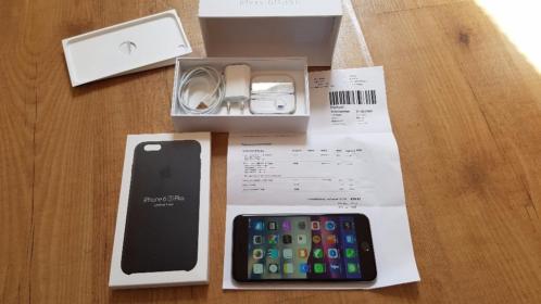 Iphone 6s Plus 64GB zwart  gratis leer hoes