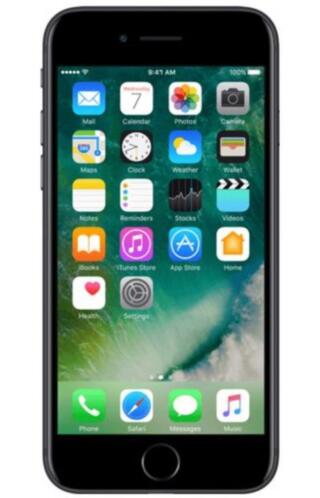 Iphone 7 32 gb black nieuw in doos met screen protector