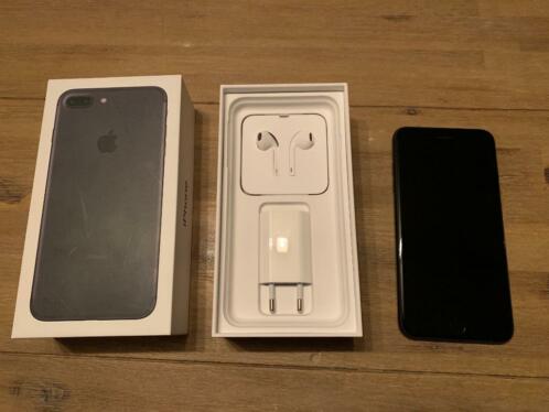 Iphone 7 plus 256GB Zwart 1 jaar oud