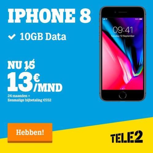 iPhone 8 Superdeal bij Tele2 Inclusief abonnement