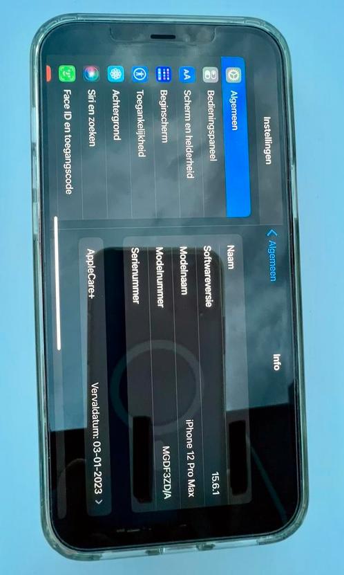 iPhone met AppleCare 12 Pro Max 256GB oceaan blauw