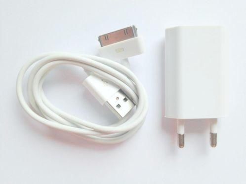 iPhone oplader, laadsetje iPhone, lader, iphone 4 lader