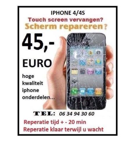 iphone scherm reparatie Klaar Terwijl U Wacht Binnen 20 min