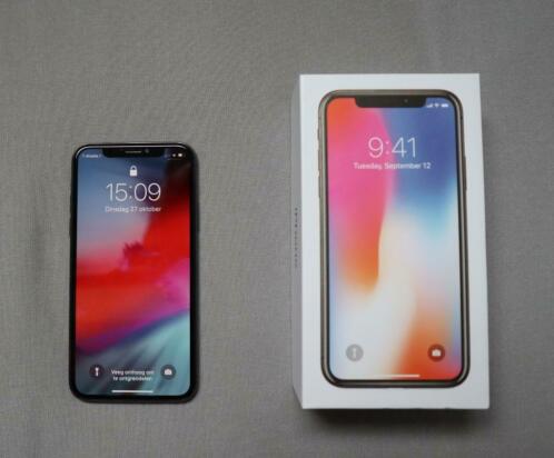 iPhone X 256GB (Space Grey)  gratis lightning-adapter