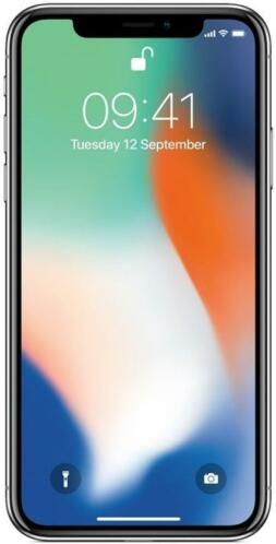 iPhone X 64GB zilver SHOWMODEL (Smartphones)