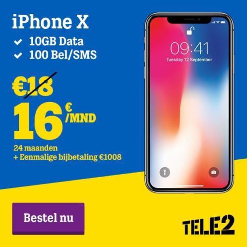 iPhone X tijdelijke Megadeal Inclusief abonnement