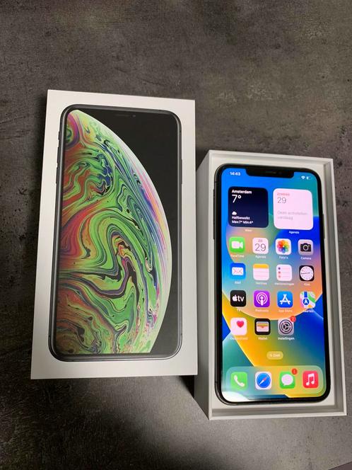 Iphone XS MAX  256 GB  Space Grey  Doos  Hoesje