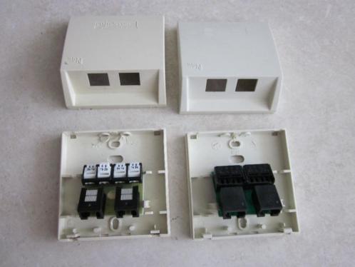 ISDN ADSL opbouw doos, 2 stuks