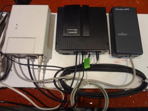 ISDN ADSL systeem met centrale, 2 lijnen in 6 lijnen uit