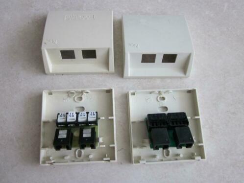 ISDN opbouw doos, 2 stuks