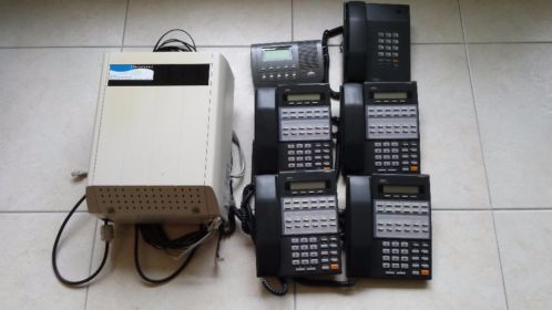 ISDN telefooncentrale incl 5 toestellen en antwoordapparaat