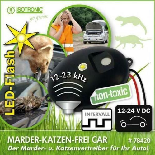 Isotronic marter- en kattenverjager LED voor auto